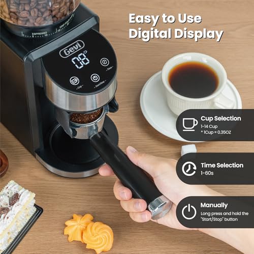 Conical Burr Coffee Grinder, Adjustable Mill, 35 Grind Settings a7