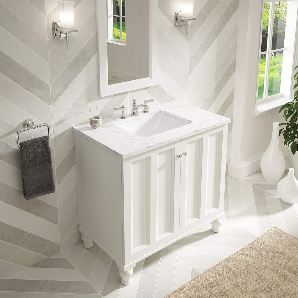 Bathroom Sink Under-Mount White 7k