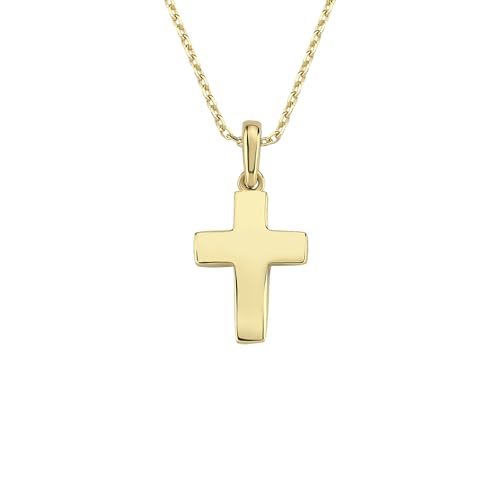 14K Solid Gold Cross Necklace for Women, Women’s Cross Necklace | Christian Necklace, Crucifix Necklace, Gift for Her
