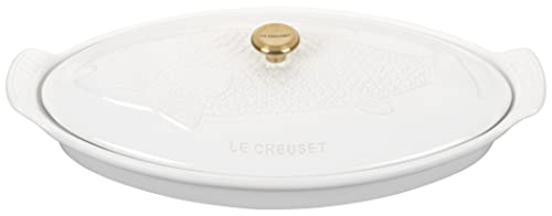Le Creuset Heritage Stoneware Oval Fish Baker, 1.7qt., Cerise