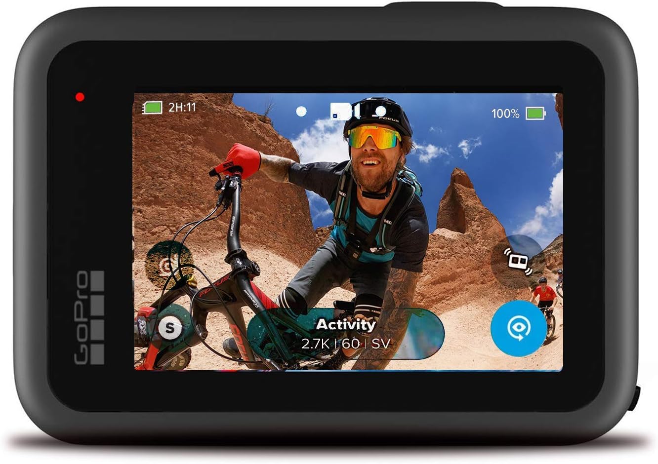 Action Camera Bundle with Hand Grip, SD Cards, Batteries & Case 5K Video 20MP Photos q7
