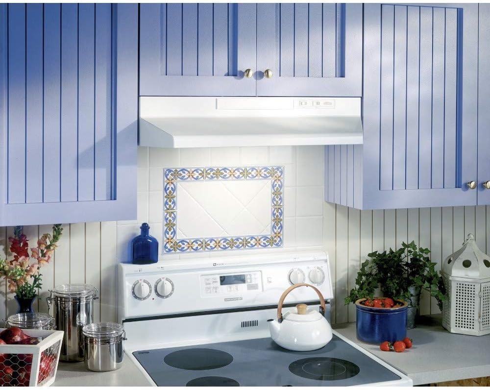 Under-Cabinet Range Hood with 2-Speed Fan and Light, 42-Inch White 7k