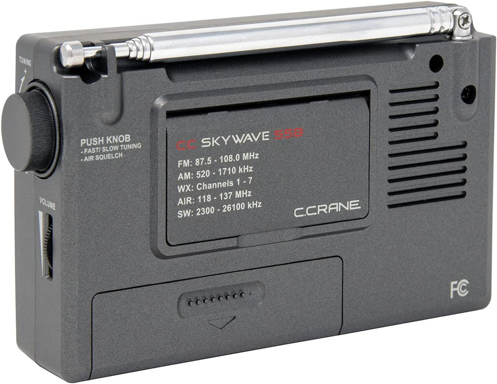 AM/FM/Shortwave/NOAA Weather Portable Radio with Aviation Band and AC Adapter k7