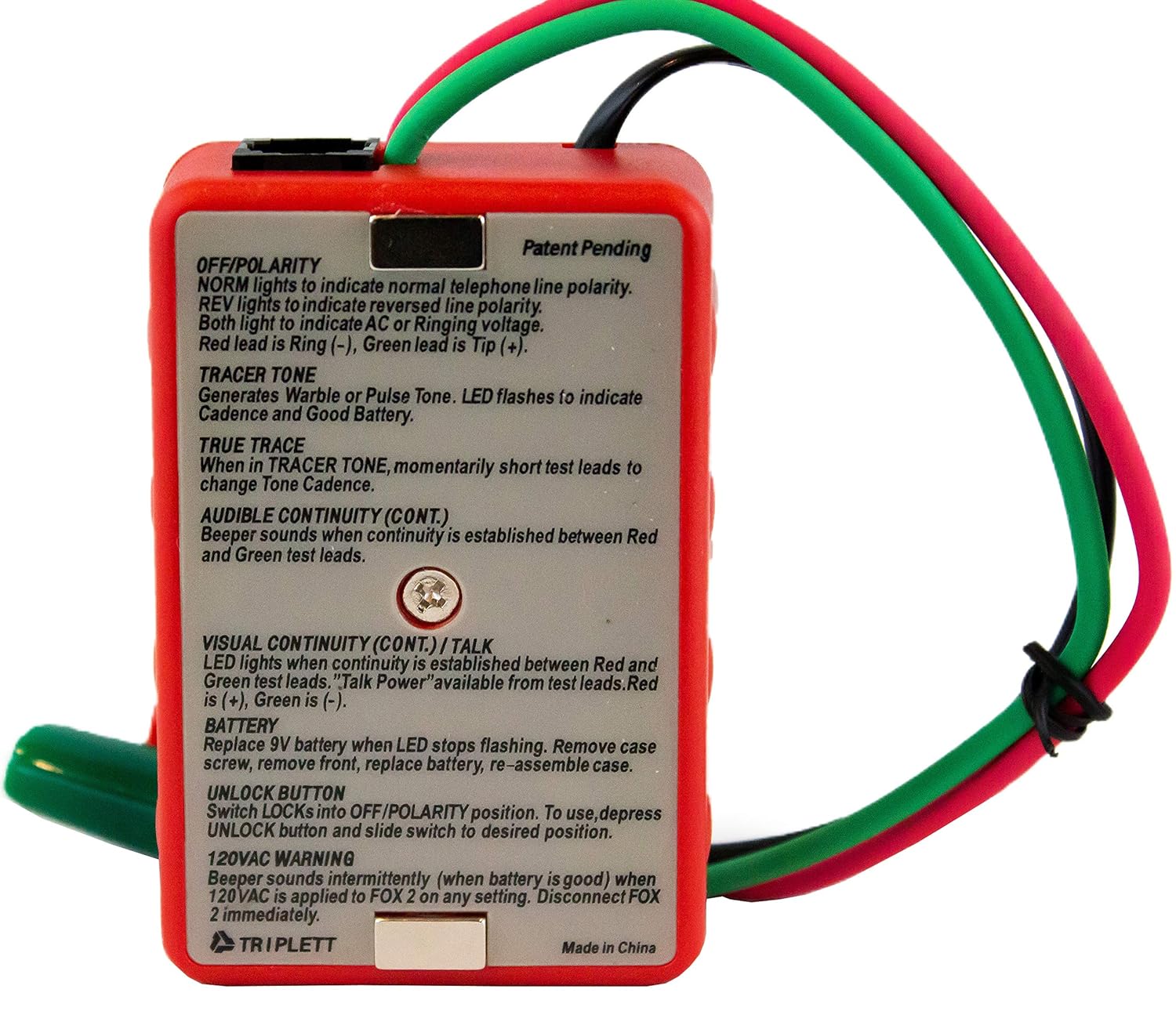 Tone and Probe Wire Trace Cable Test Kit r7K