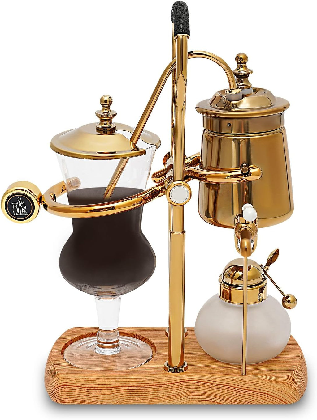 Luxury Royal Family Balance Syphon Siphon Coffee Maker Gold Siphon Brewer, Classic Retro Luxury
