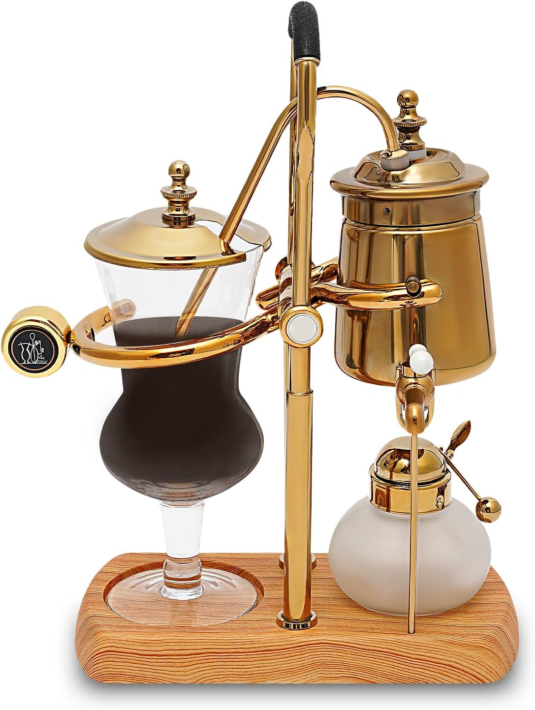 Luxury Royal Family Balance Syphon Siphon Coffee Maker Gold Siphon Brewer, Classic Retro Luxury