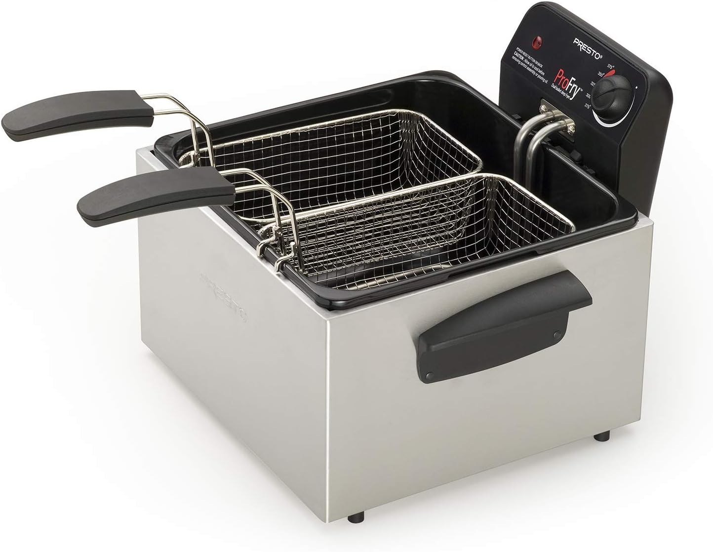 Presto 05466 Stainless Steel Dual Basket ProFry immersion element deep fryer