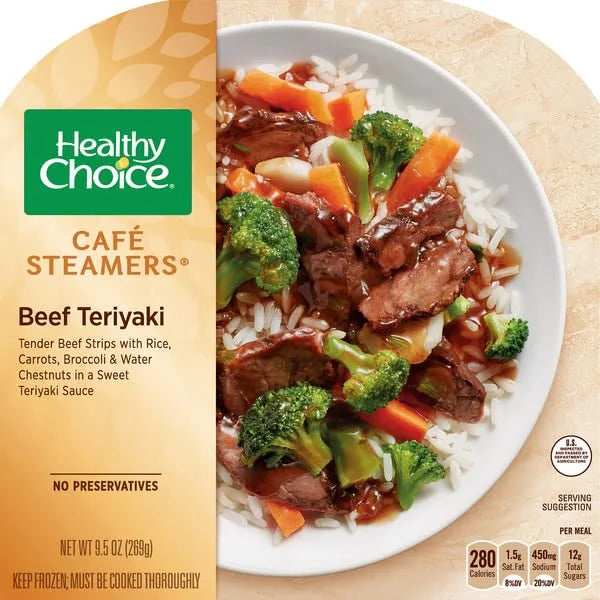 Meatball Marinara, Beef Teriyaki, Pineapple Chicken Variety Pack 9 Meals k7