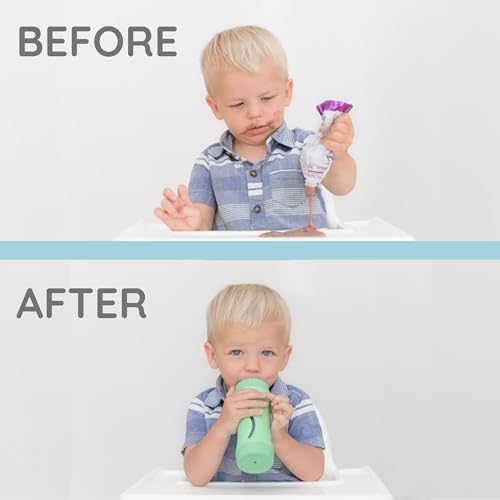 Baby Food Bottle Self Feeder Silicone Reusable Aq7