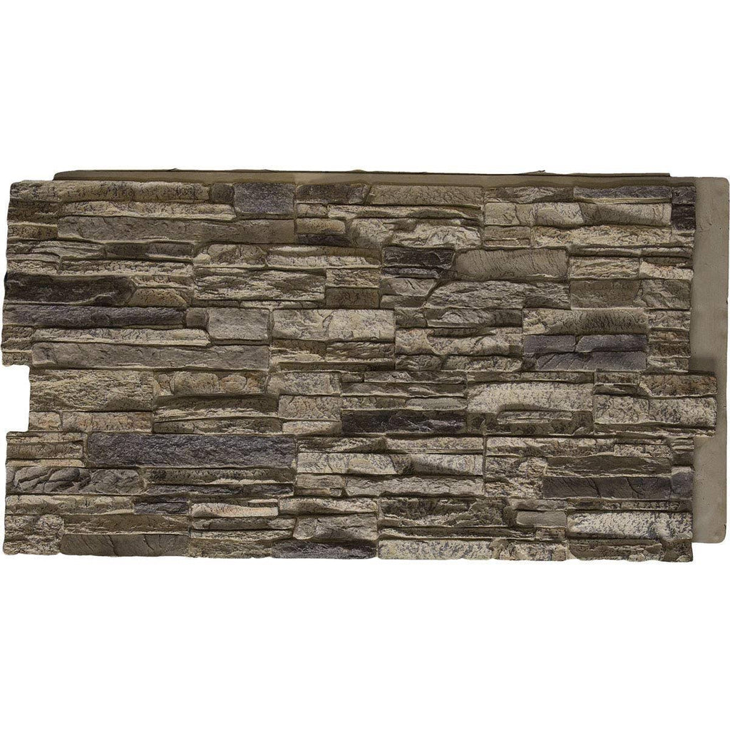 Canyon Ridge Stacked Stone, Stonewall Faux Stone Siding Panel (Colfax)
