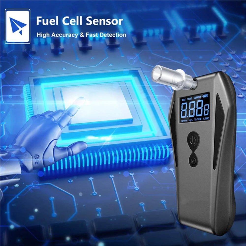Breathalyzer with 10 Mouthpieces A7