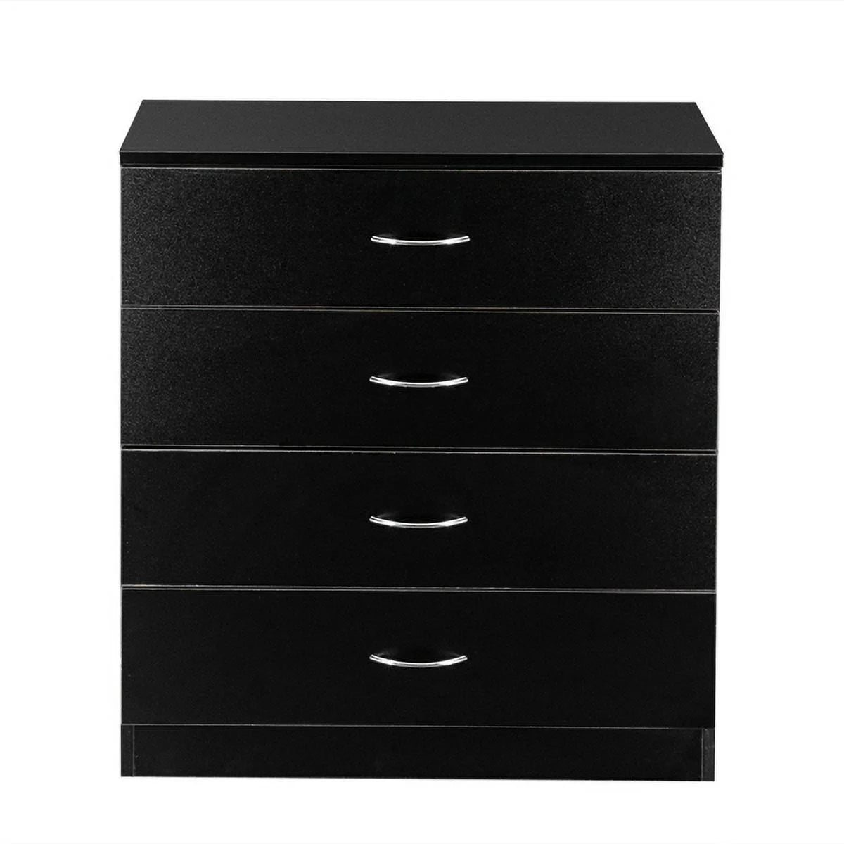 4-Drawer MDF Dresser Black k7