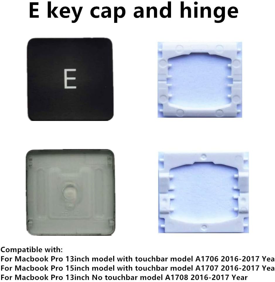 Replacement E Key Cap and Hinge for MacBook Pro A1706 A1707 A1708 k7