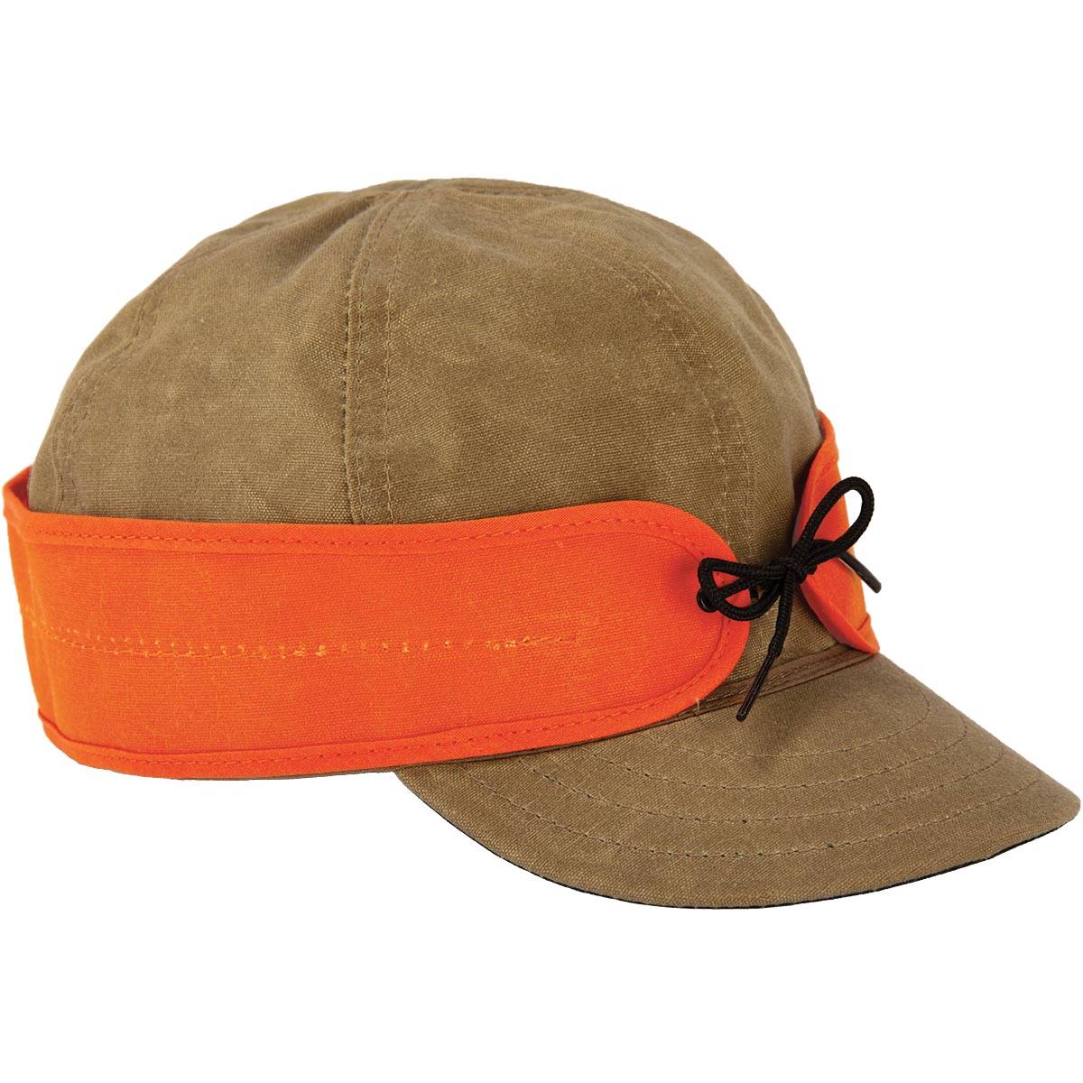 Waxed Cotton Cap Sand Blaze Orange 7 3/8 K7
