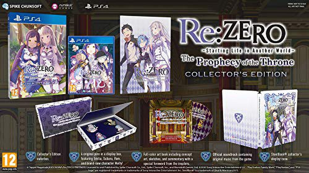 Re: Zero Prophecy Of The Throne PS4 Limited Edition k7