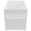 Cube Kitchen Storage Box Handle Storage Bin 21X15X14CM White