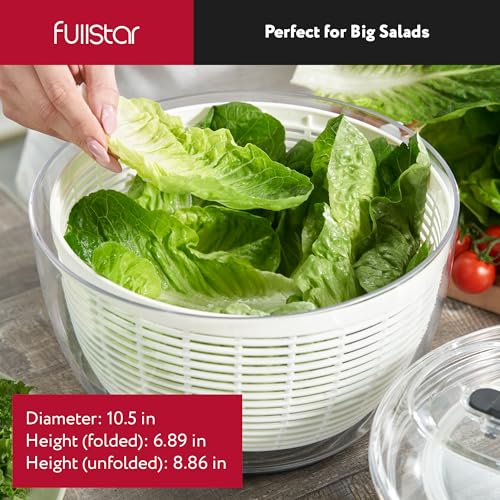 Large Salad Spinner 6.3 Quart White k7