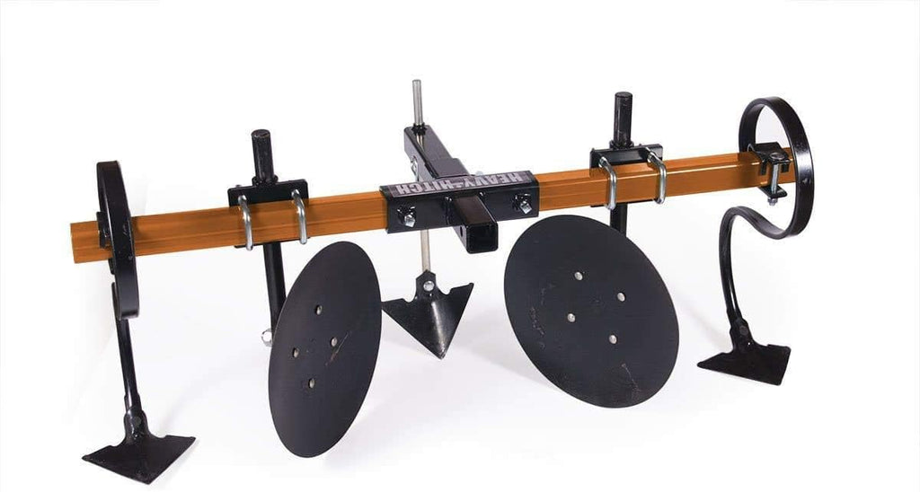 Disc Cultivator Garden Bedder Attachment with S-Tines and Row Maker Insert k7p