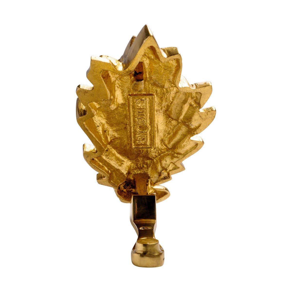 Solid Brass Oak Leaf Door Knocker 6in A7