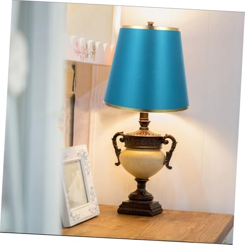 Fabric Lampshade for Table Lamp Linen Black Pendant Light E27 a7