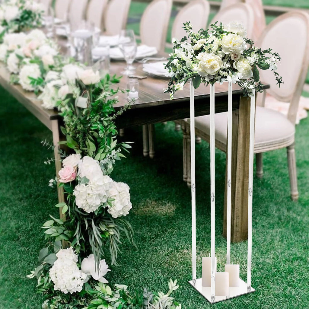 Clear Acrylic Flower Stand Column for Wedding Decoration k7