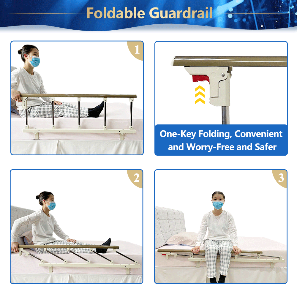 Bed Rail for Elderly Safety Assist Handle Adjustable Support k7