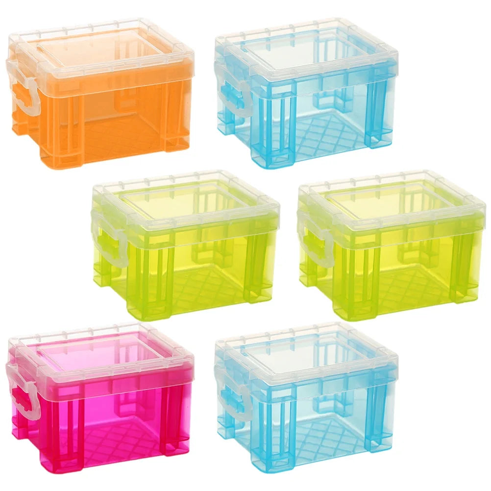 Small Plastic Storage Box with Lid 18 Pcs a7