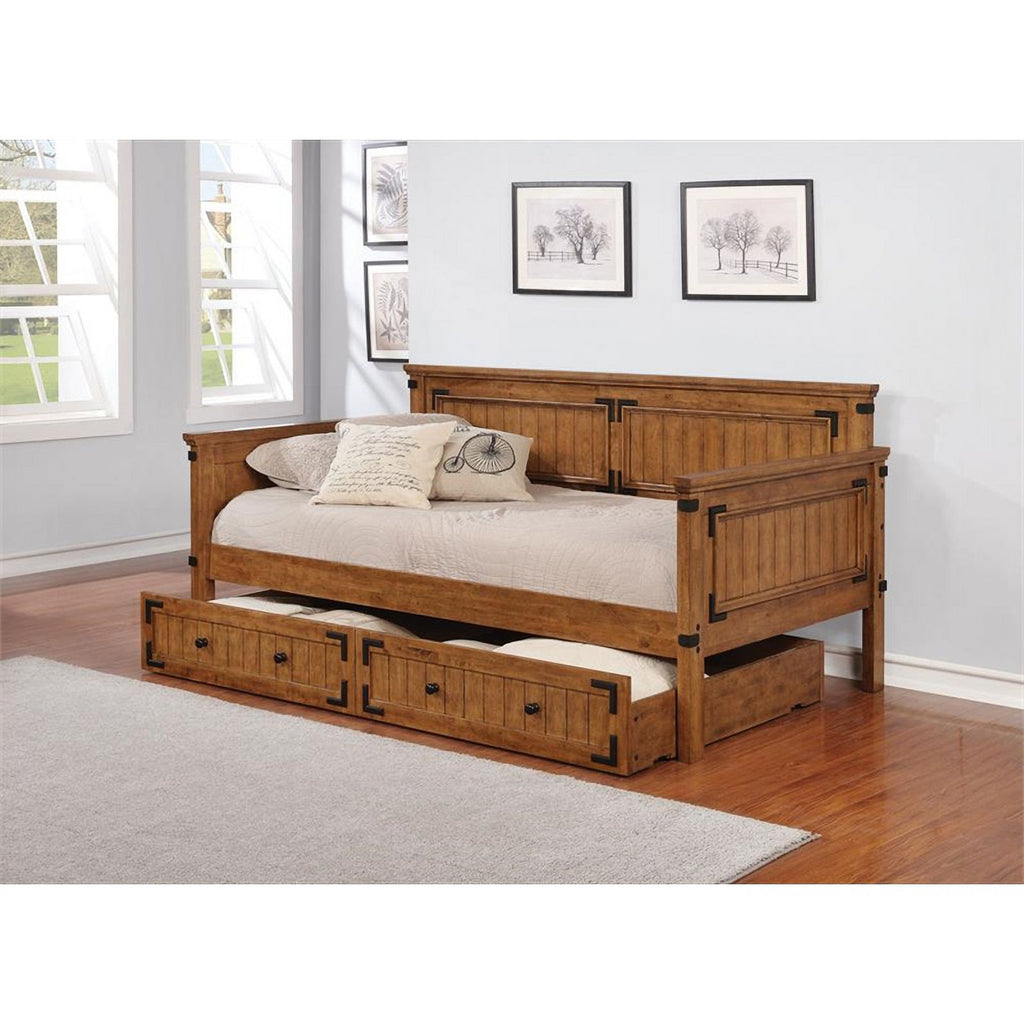 Twin Daybed Solid Wood Brown Finish a7