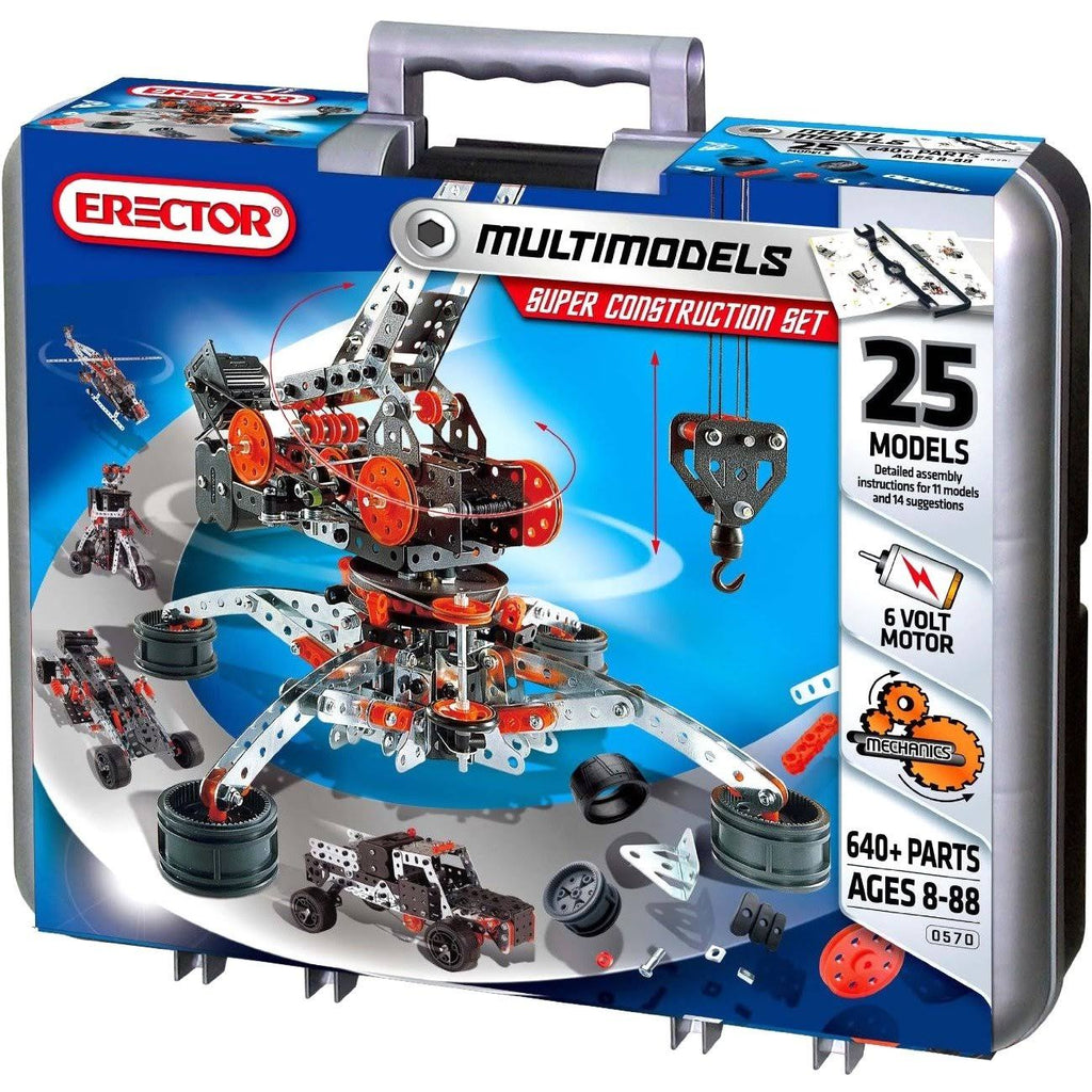 Spin Master Meccano-Erector Super Construction Set 25 Motorized Model Building Kit