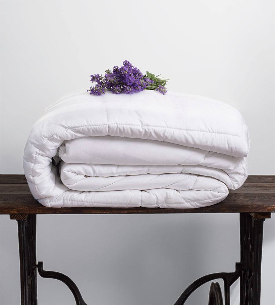 Bamboo Duvet Comforter Queen White 7k