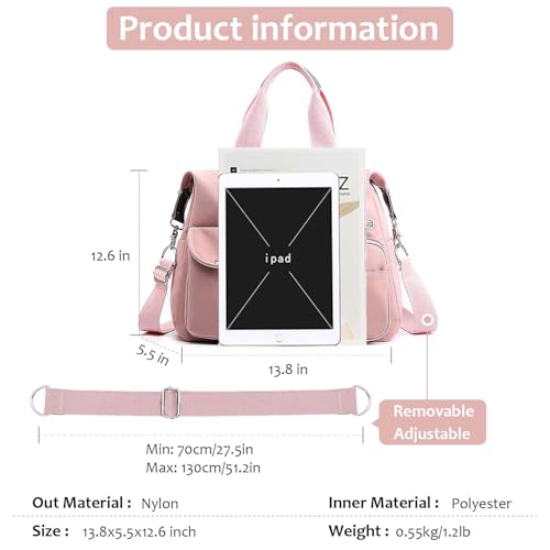 Waterproof Nylon Multi Pocket Tote Bag for Work A7