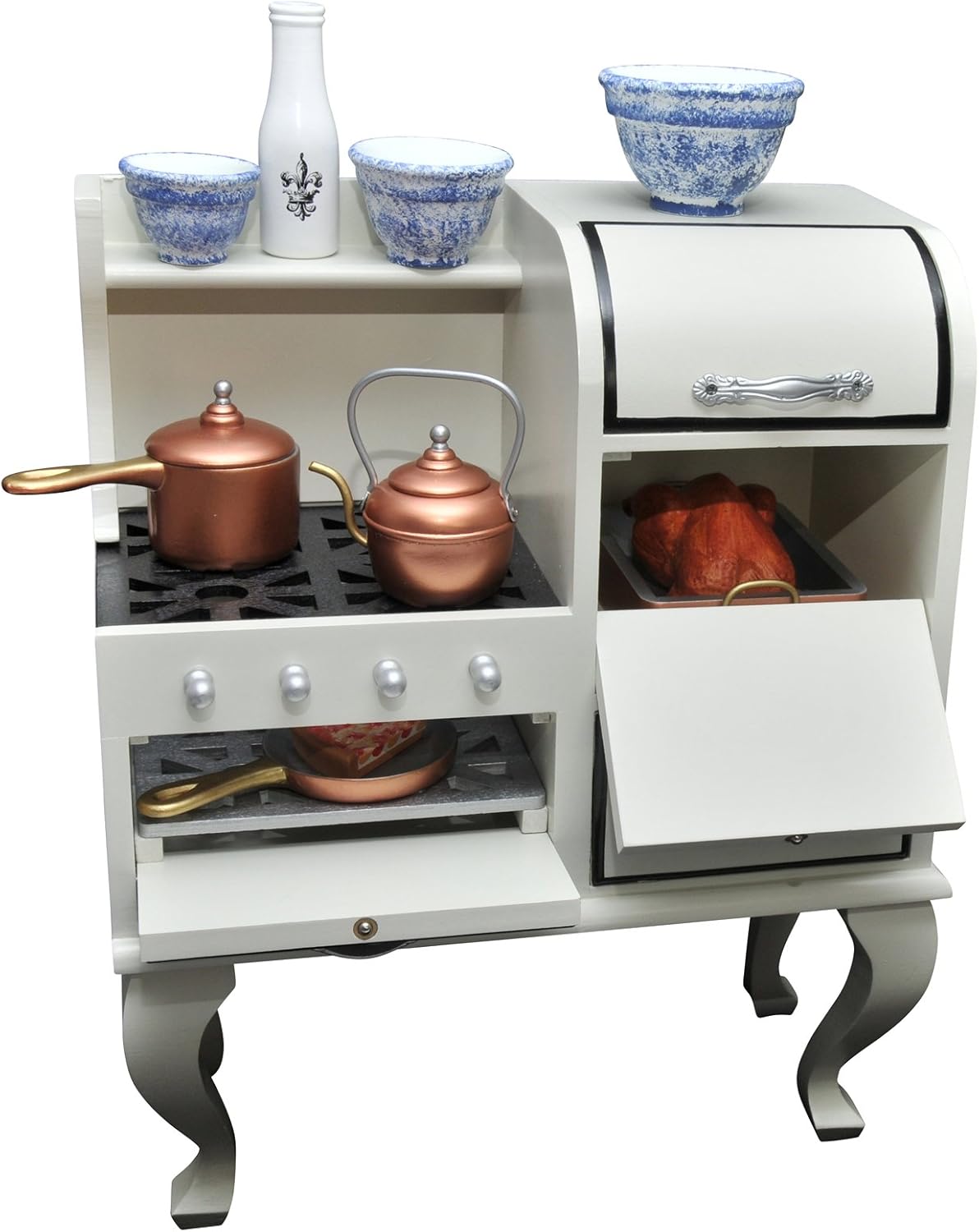 Wooden Doll Cook Stove & Oven 18 Inch A7