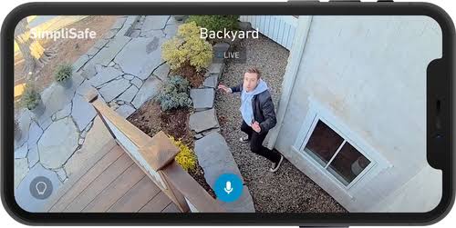 Wireless Outdoor Security Camera White k7