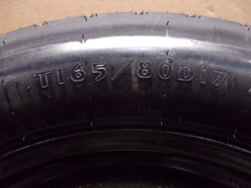 Steel Wheel Compact Spare Tire 17x4 T165/80D17 K7m