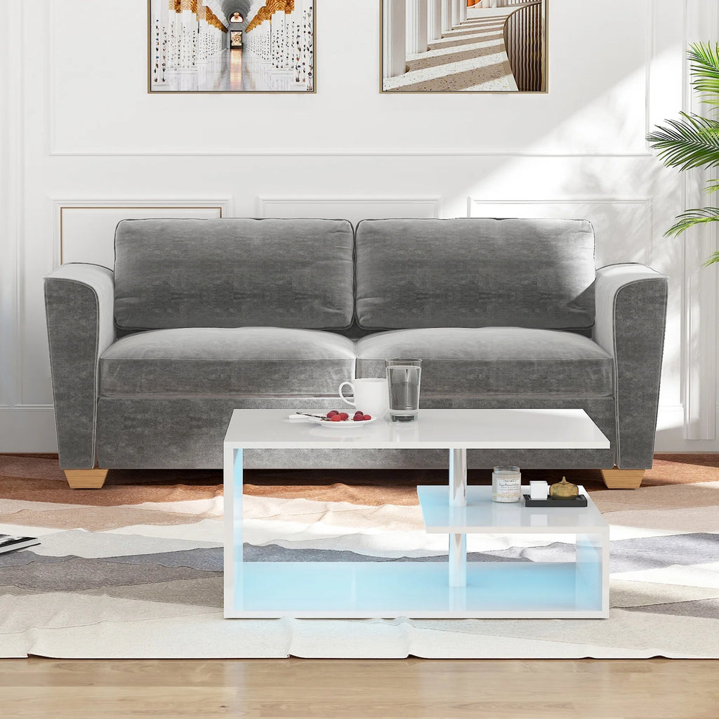 Pull Out Sofa Bed with Foam Mattress, 2-in-1 Sleeper Couch Grey k7