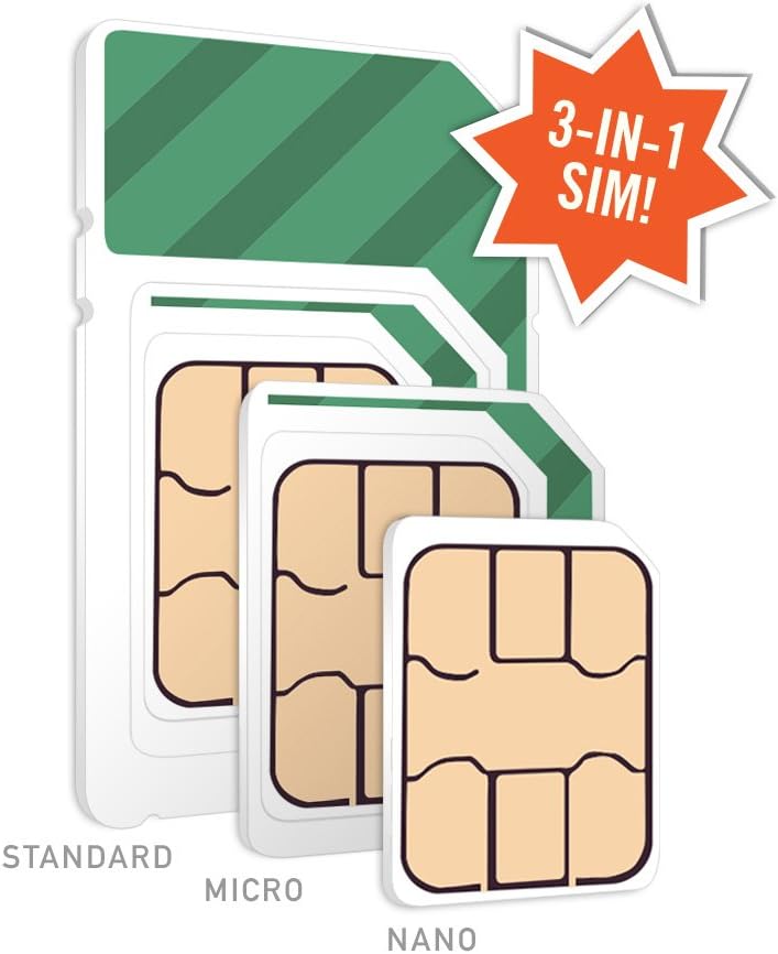 Wireless Plan 12GB 5G 4G LTE SIM Card a7