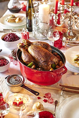 Cast Iron Oval Dutch Oven 7-qt Cherry K7