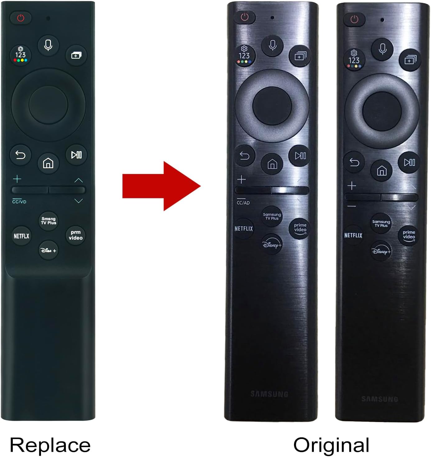 Voice Remote Control for Samsung Smart TVs 4K 8K Ultra HD Neo OLED QLED 2021-2022 Models A7