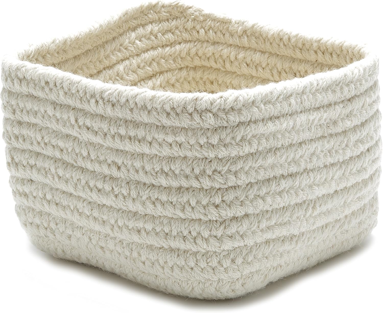 Natural Shelf Storage Square Basket, 11 by 11 by 8-Inch, Natural