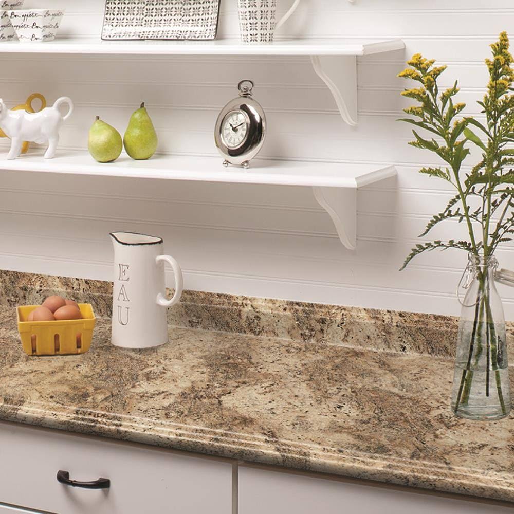 Laminate Kitchen Countertop 8-ft Straight Brown A7