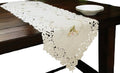 Bordeaux Embroidered Cutwork Table Runner, 15-Inch by 54-Inch