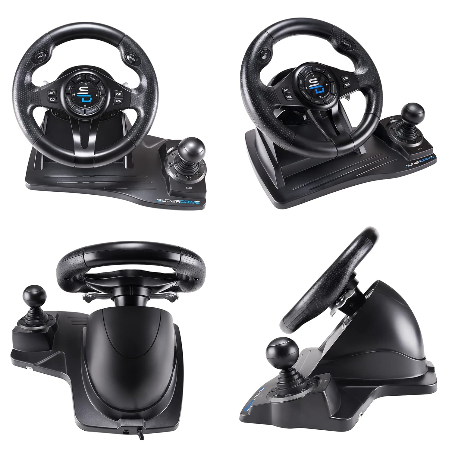 Racing wheel with pedals and shifter for console & PC a7