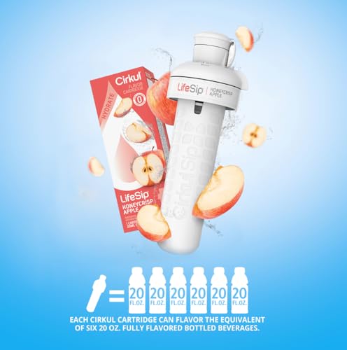 Flavored Water Cartridge for Water Bottle, Zero Sugar Honeycrisp Apple a7