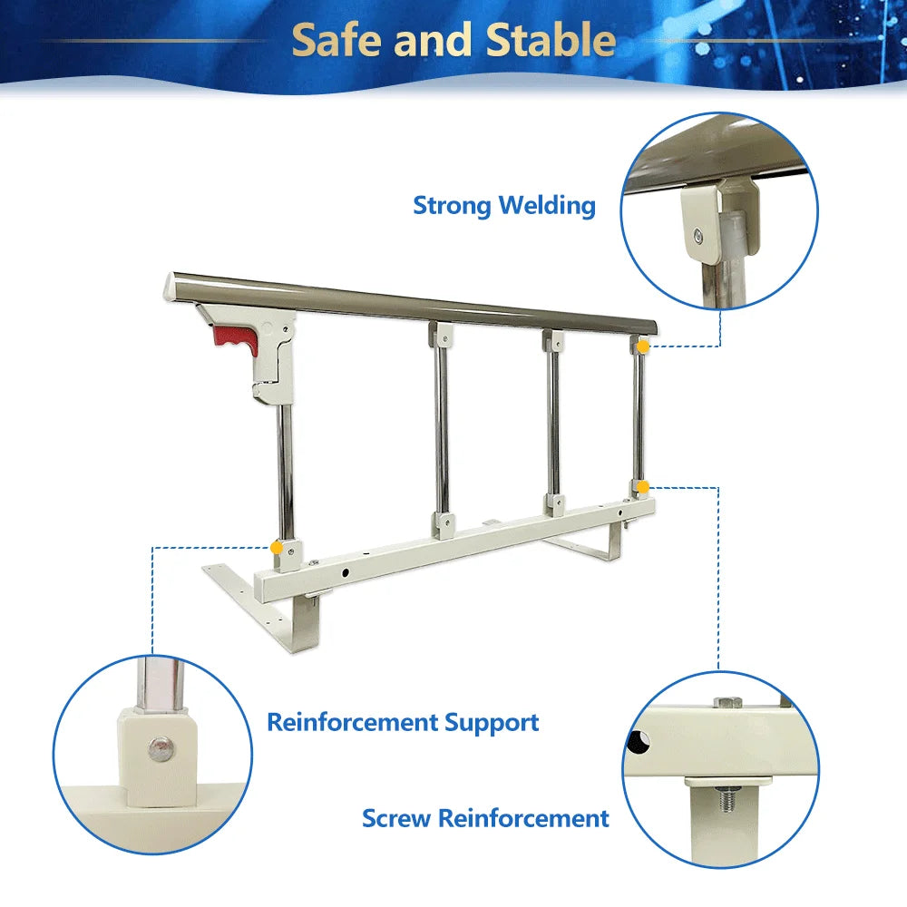 Bed Side Assist Rail for Elderly Fall Prevention Safety Handle m7K