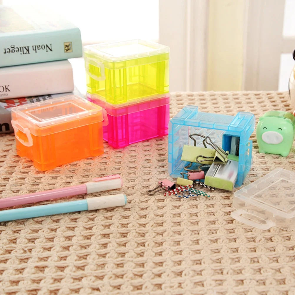 Small Plastic Storage Box with Lid 18 Pcs a7