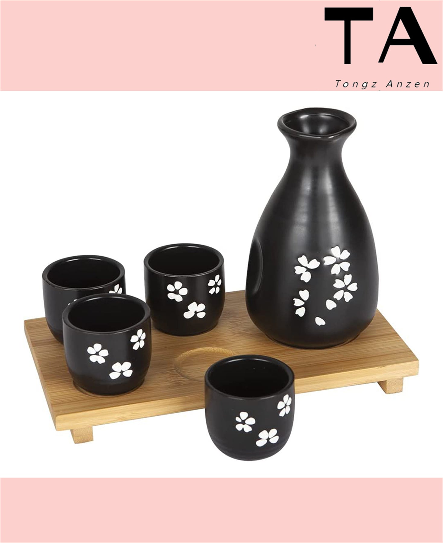 Durable Japanese Sake Ceramic 6pcs Set k7