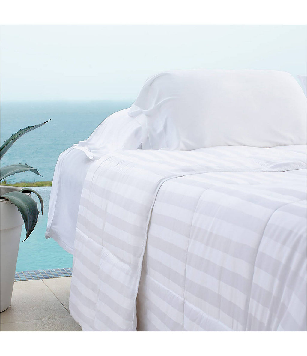 Bamboo Duvet Comforter Queen White 7k