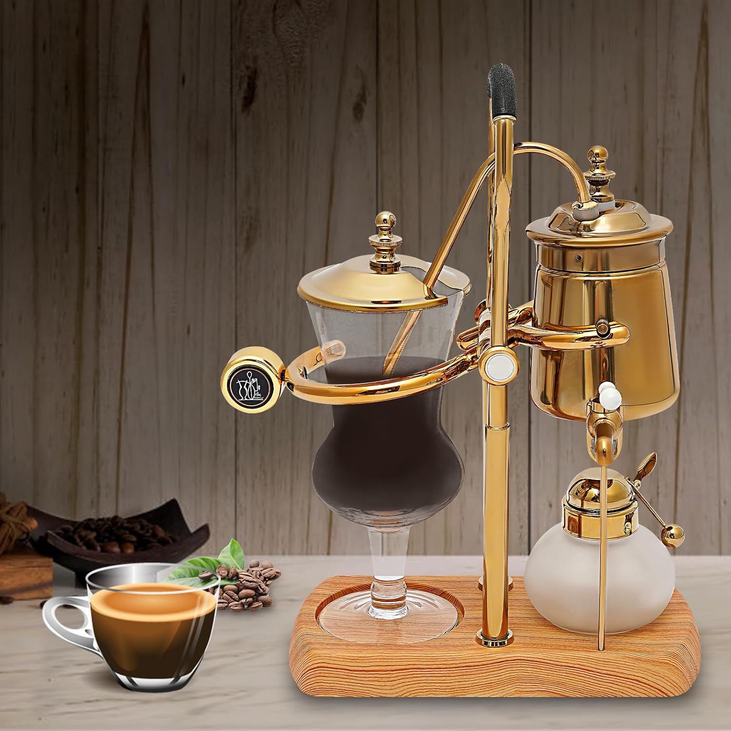 Coffee Syphon Brewer Gold Retro 7k