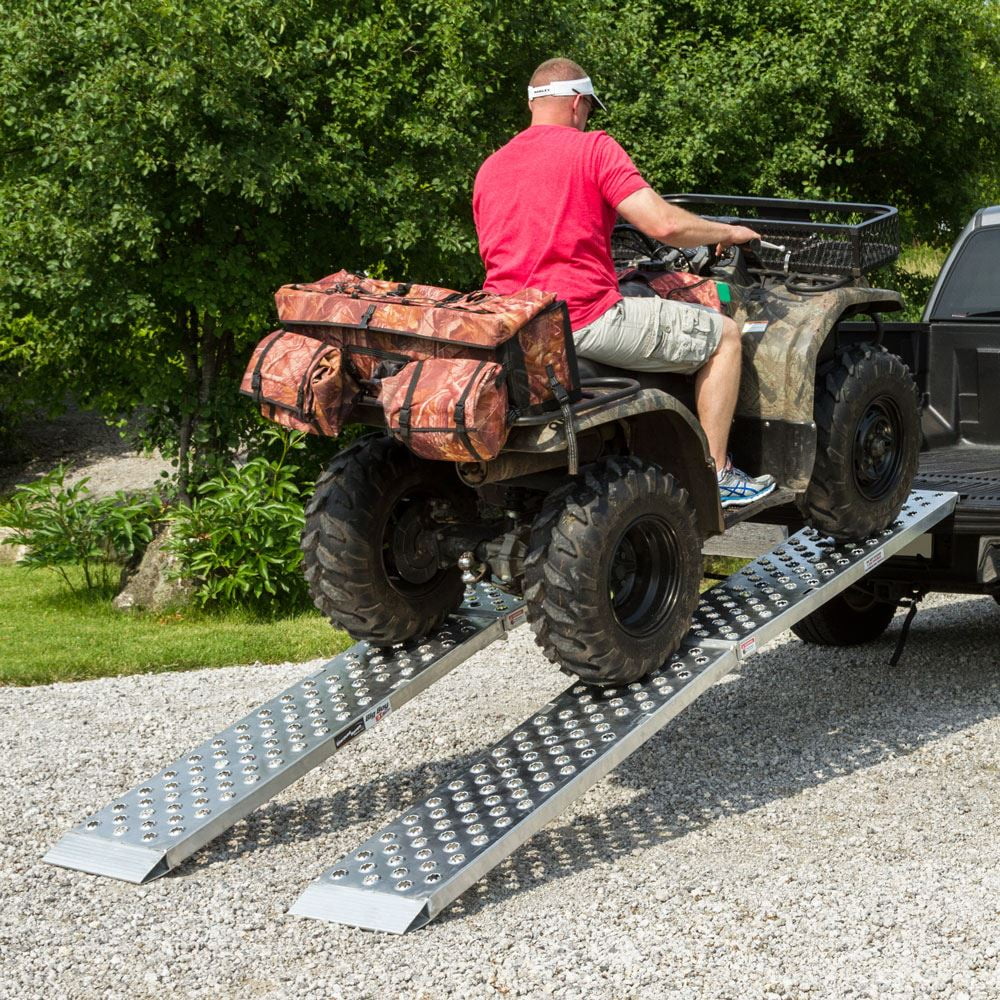 Aluminum Arched Dual Runner Folding ATV Ramps 10 ft k7