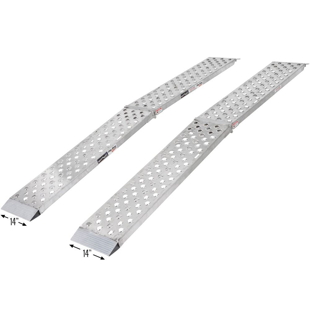Aluminum Arched Dual Runner Folding ATV Ramps 10 ft k7